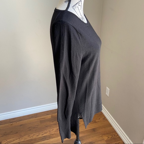 Badgley Mischka Merino wool crew neck sweater - Picture 3 of 8